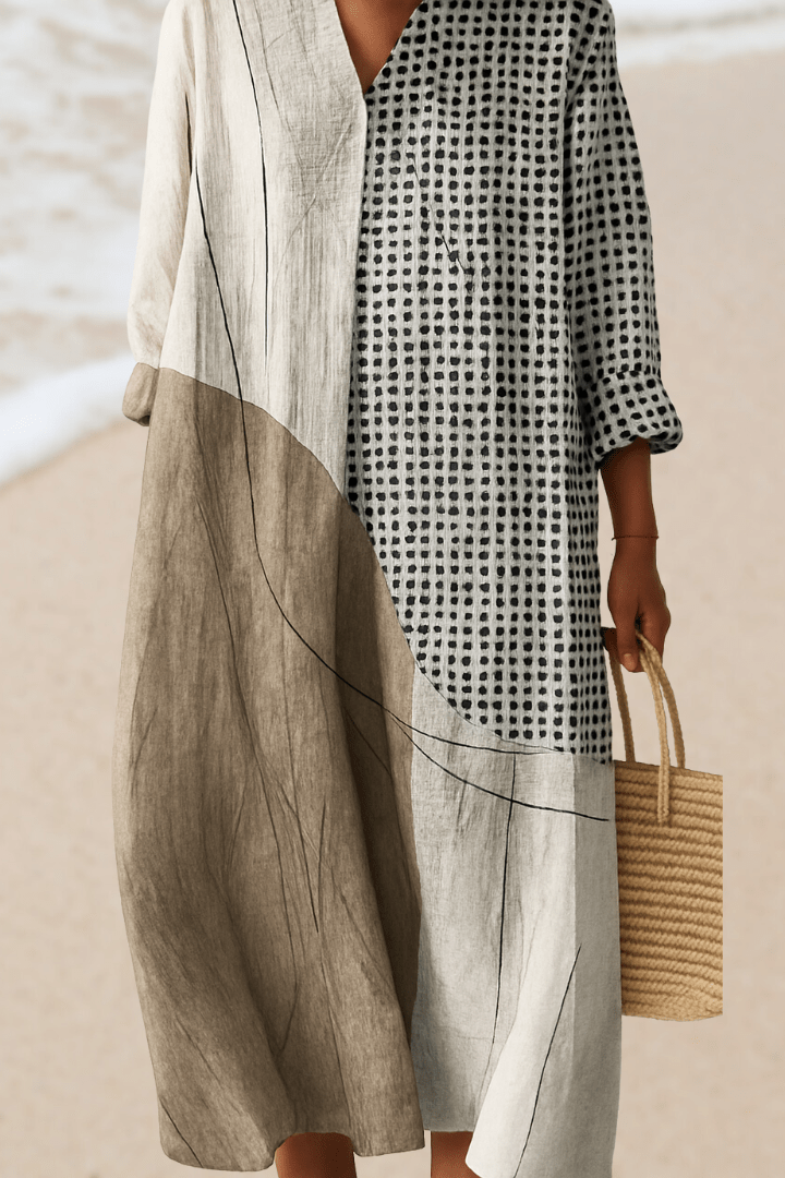 Beige Colourblock