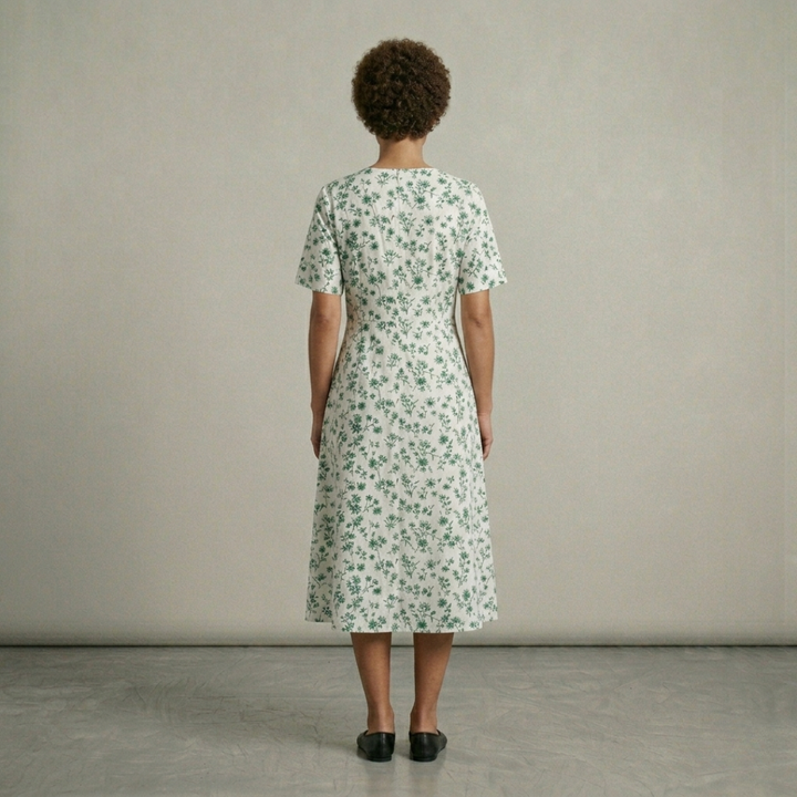 Silene - Elegant Meadow Print Dress