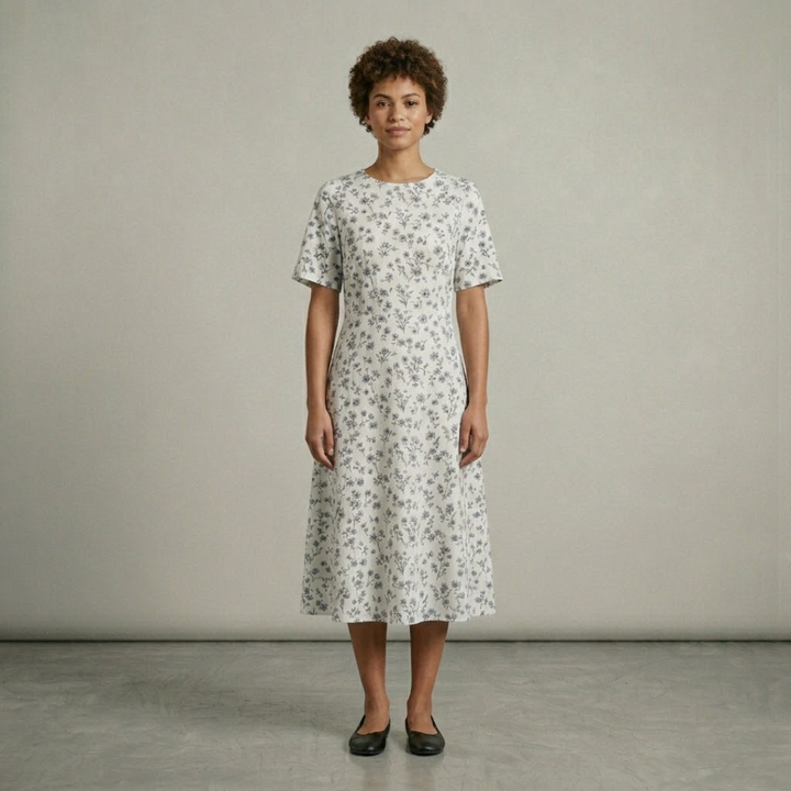 Silene - Elegant Meadow Print Dress
