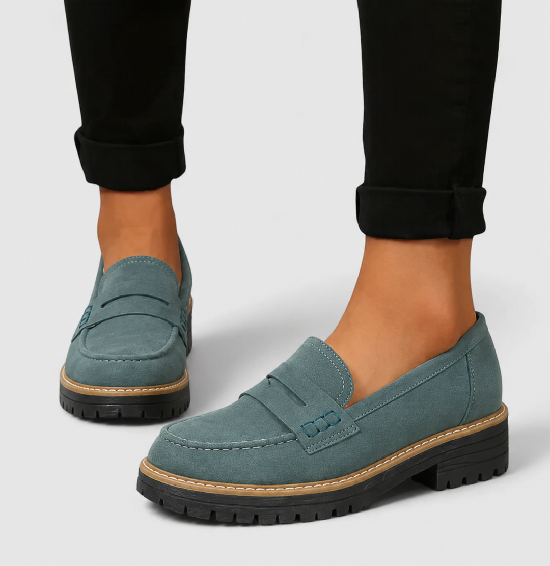 Orthopedic Slip-On Loafers - Green