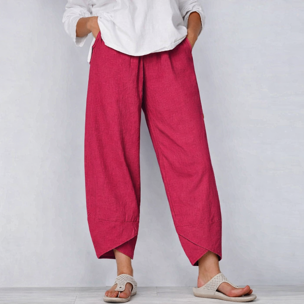 Chic Summer Pants - Red