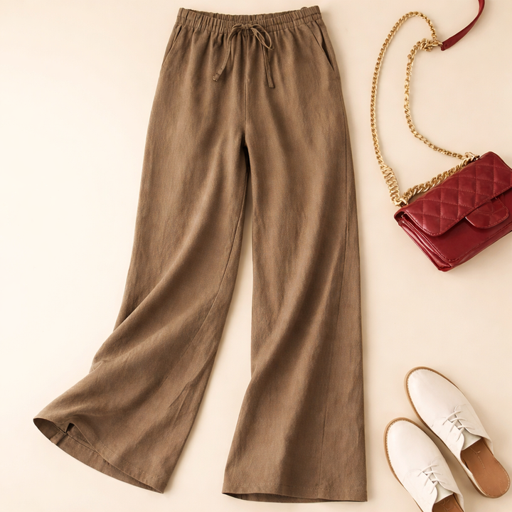 Relaxed Drawstring Linnen Pants