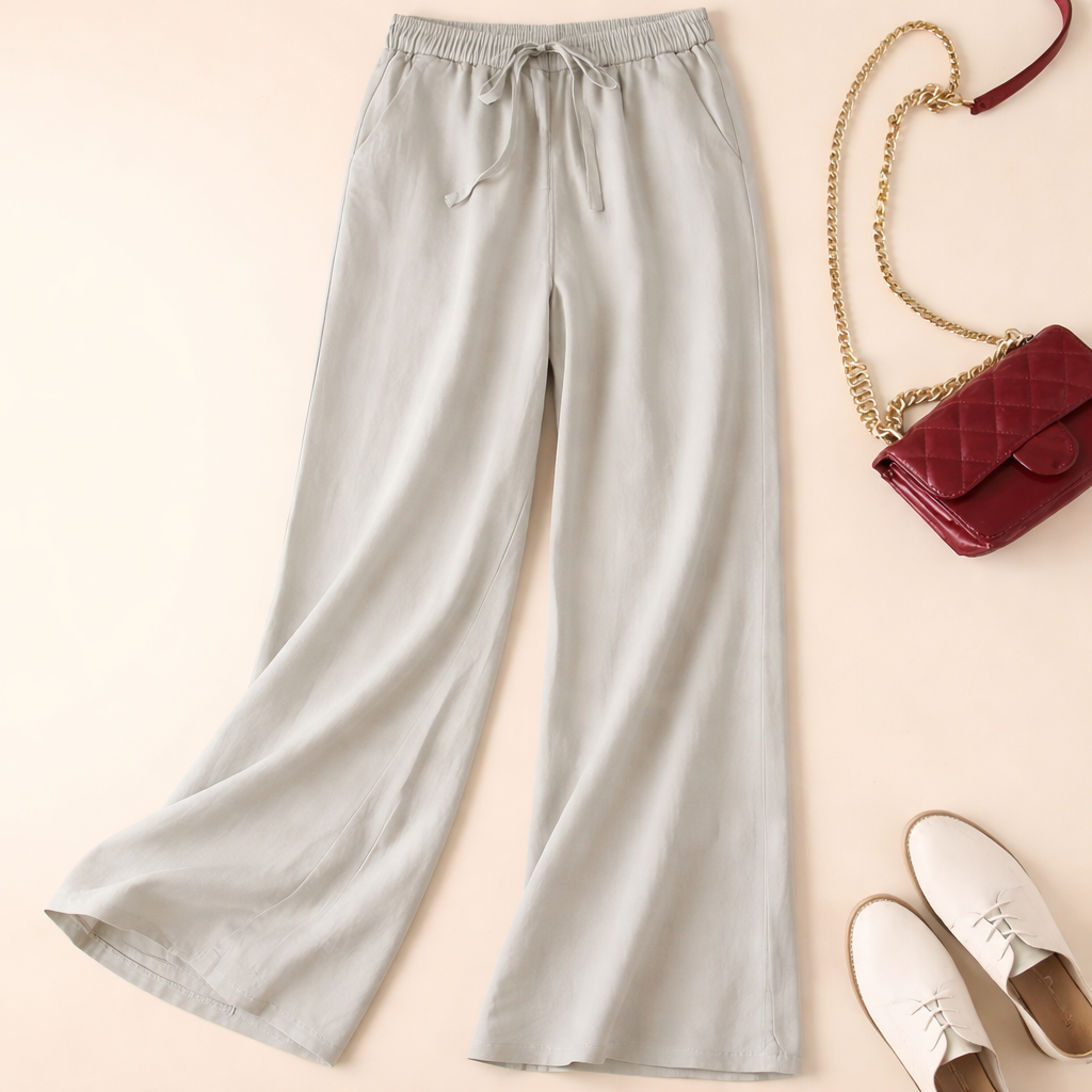 Relaxed Drawstring Linnen Pants