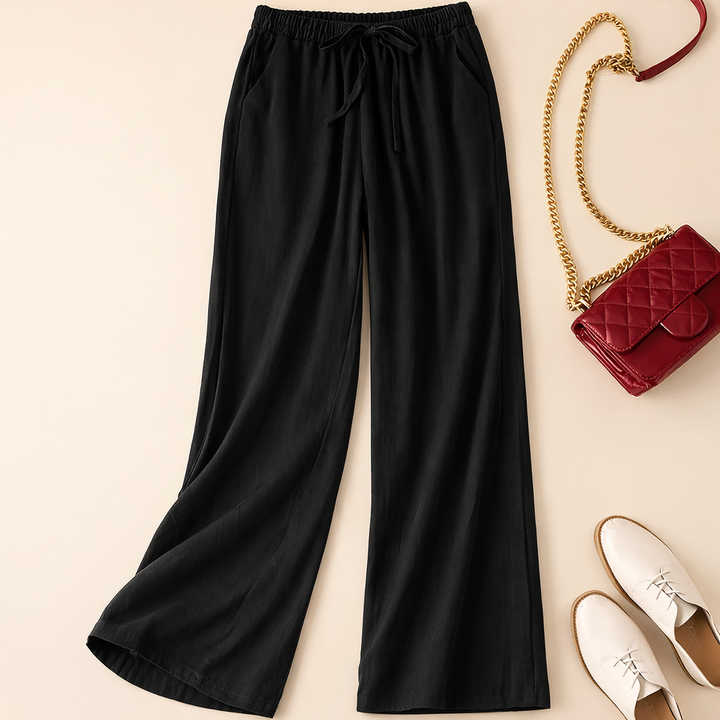 Relaxed Drawstring Linnen Pants