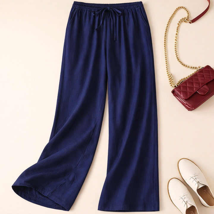 Relaxed Drawstring Linnen Pants