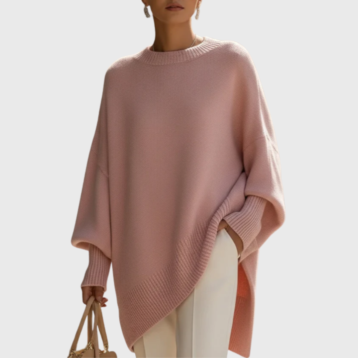 Women's wide-sleeve knit sweater