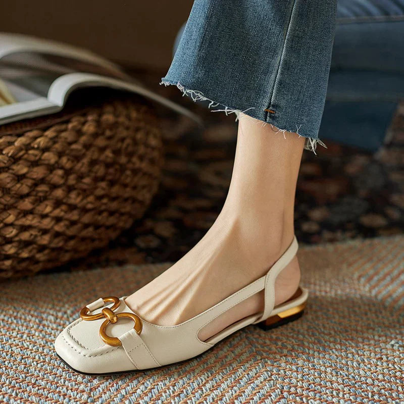 Elegant Buckle Comfort Sandals