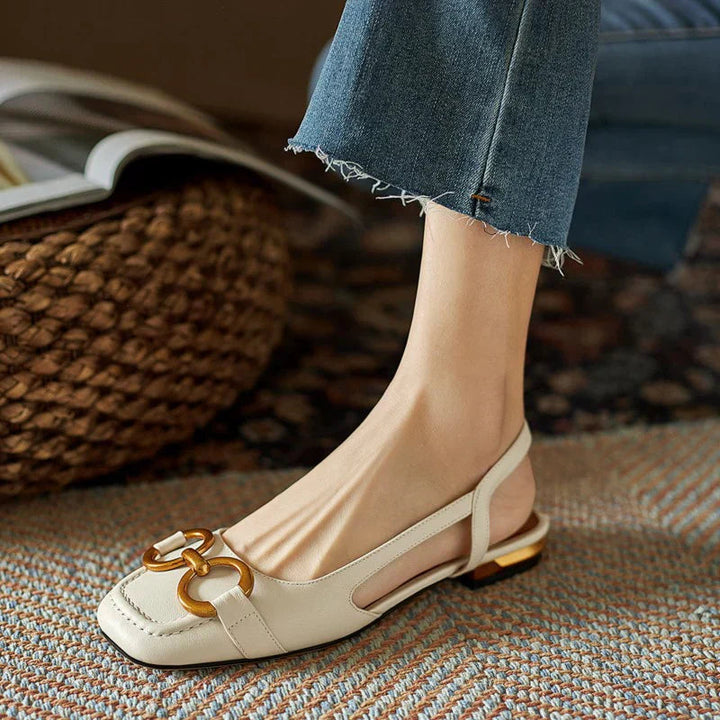 Elegant Buckle Comfort Sandals