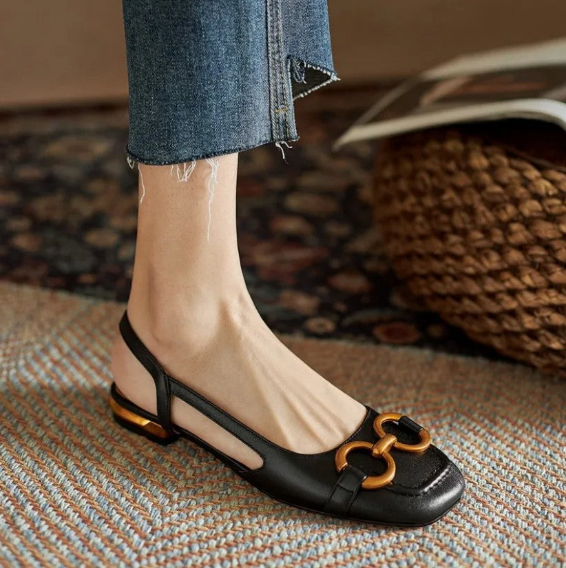 Elegant Buckle Comfort Sandals