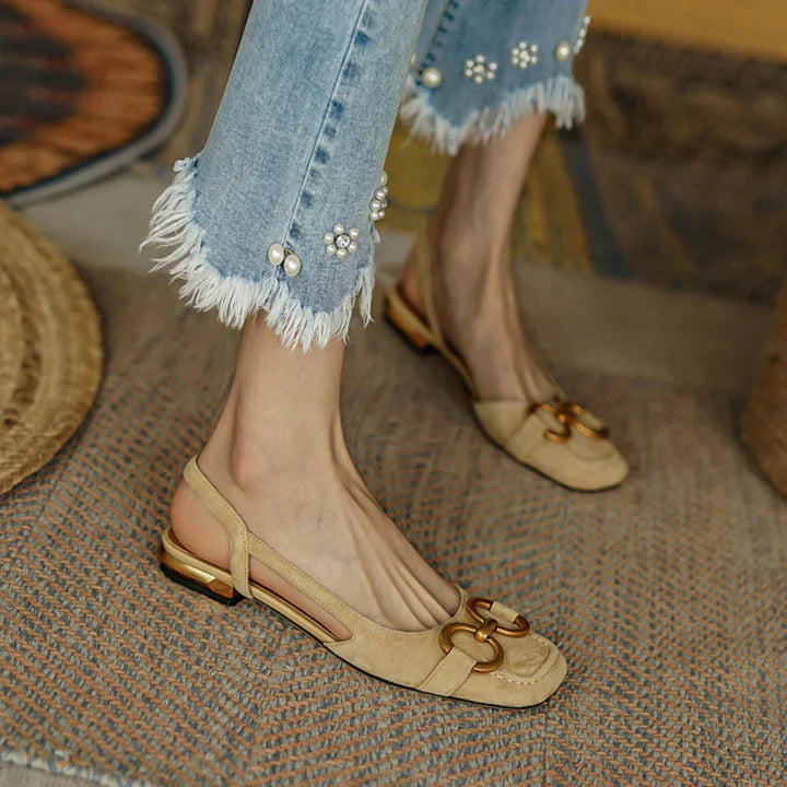 Elegant Buckle Comfort Sandals