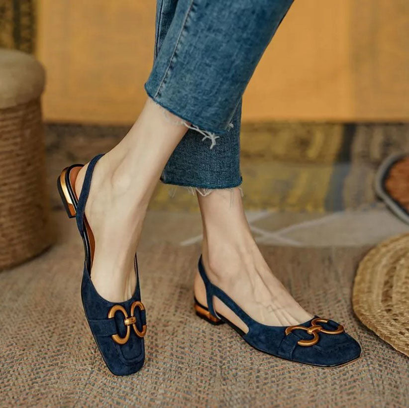 Elegant Buckle Comfort Sandals