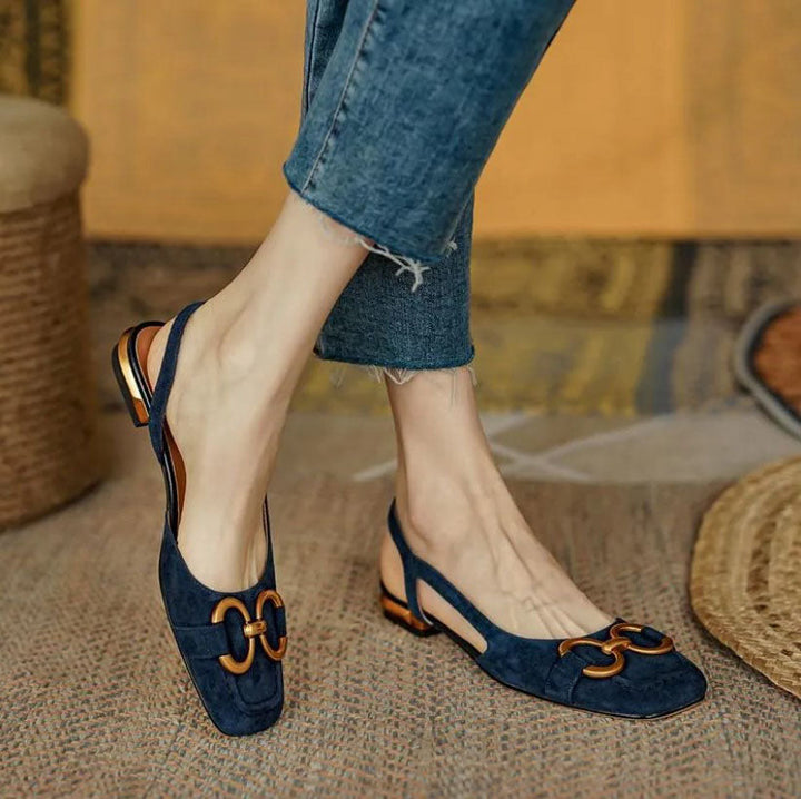 Elegant Buckle Comfort Sandals