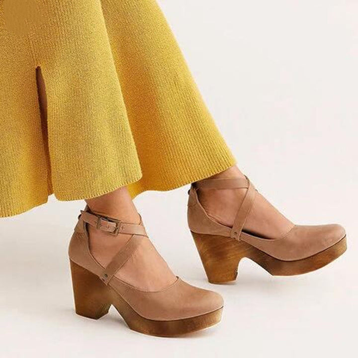 Elegant Closed-Toe Wedge Heels