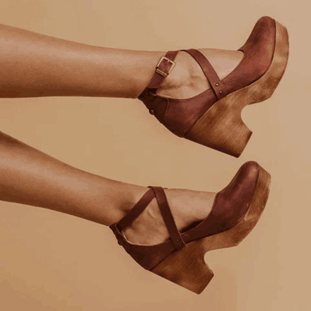 Elegant Closed-Toe Wedge Heels
