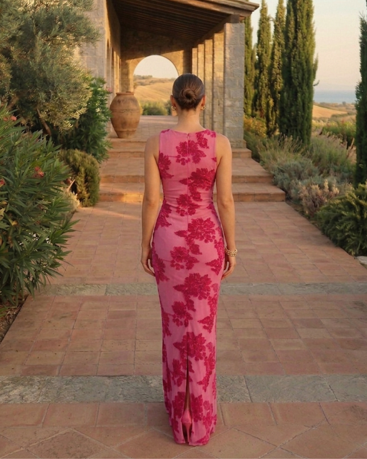 Floral Bodycon Maxi Dress