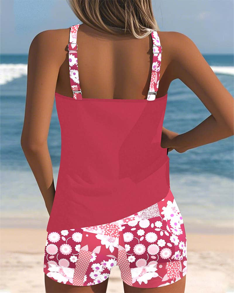 Floral Two-Piece Swim Set