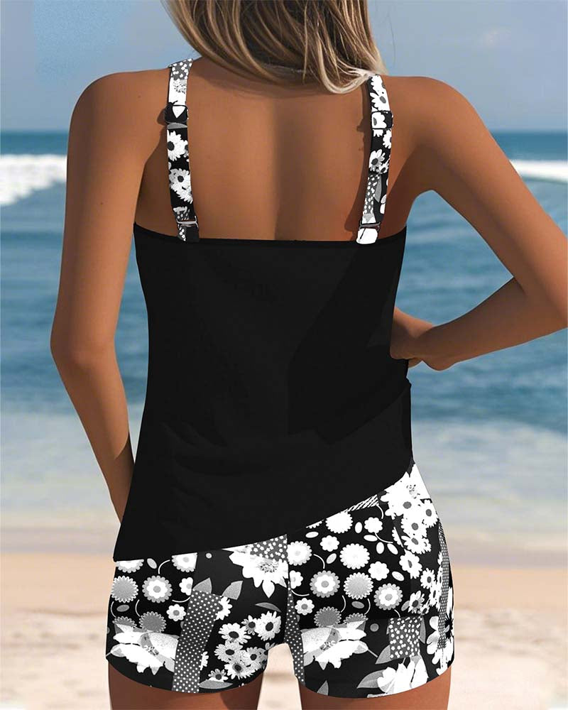 Floral Two-Piece Swim Set