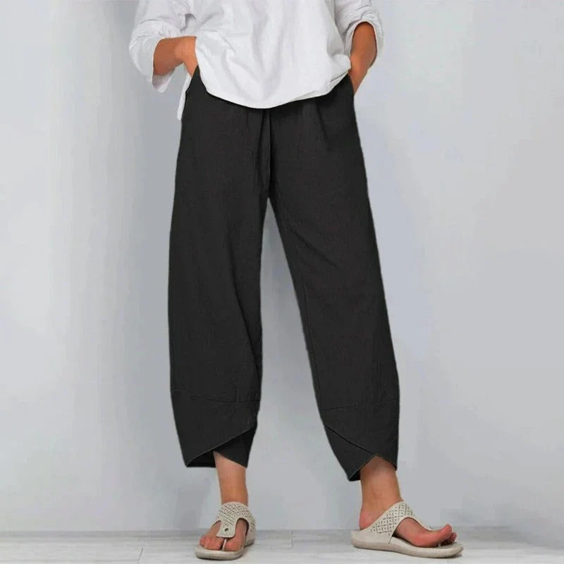 Chic Summer Pants - Black