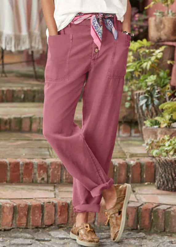Elegant Relaxed Linnen Trousers