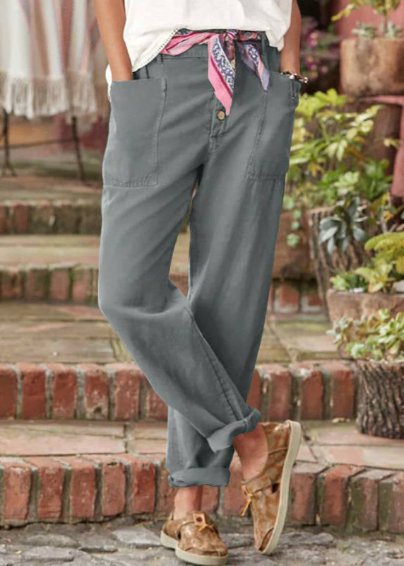 Elegant Relaxed Linnen Trousers