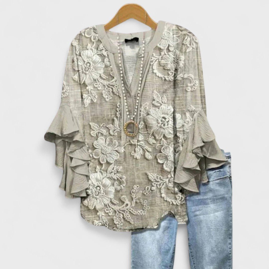 Lightweight Day Blouse - Light Brown