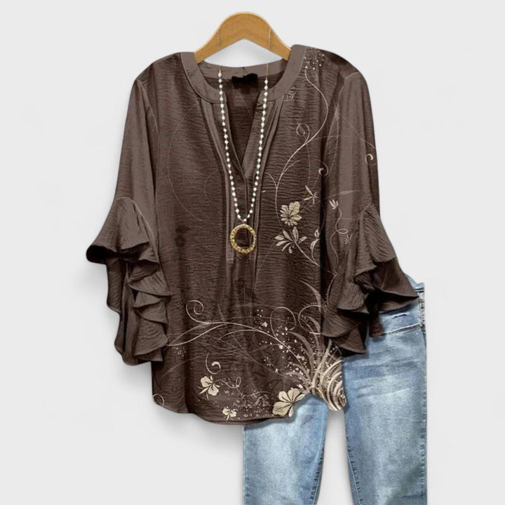 Lightweight Day Blouse - Brown