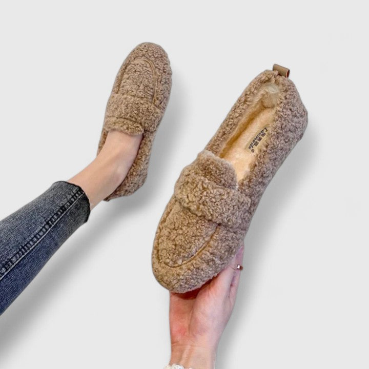 Women's Solange Warm Lined Slip On Loafer Khaki