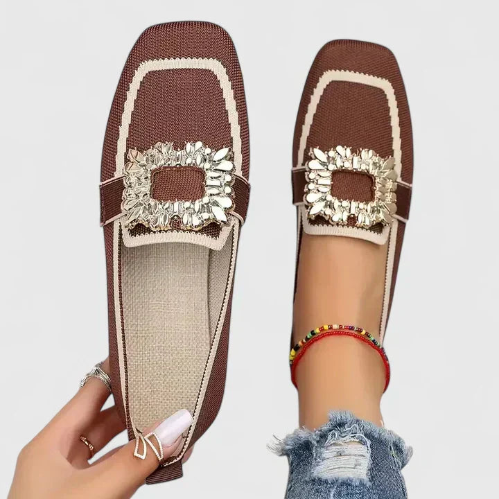 Cushioned Orthopedic Loafers - Brown