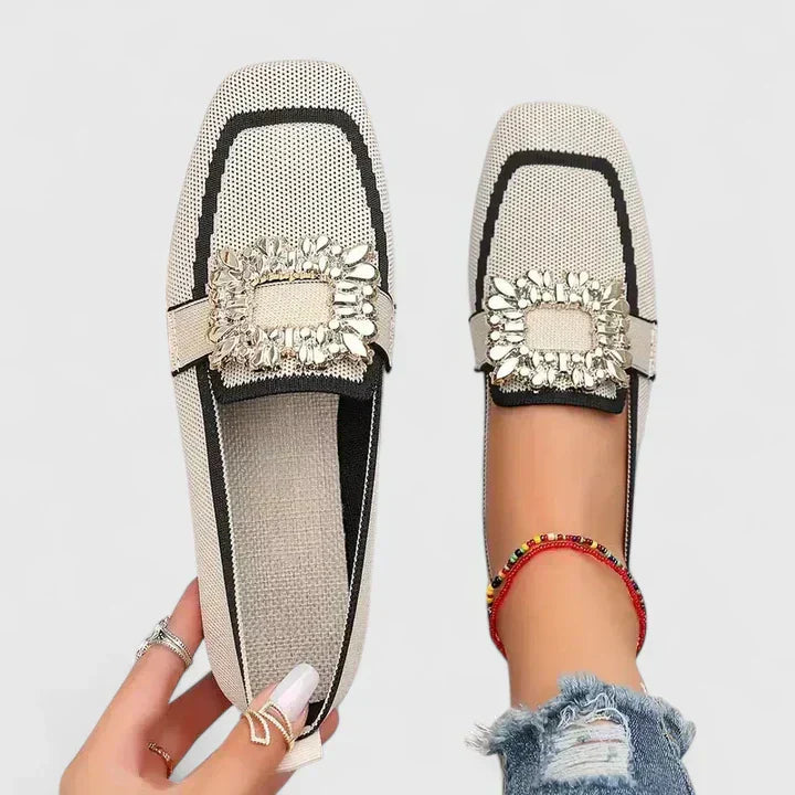 Cushioned Orthopedic Loafers - Beige