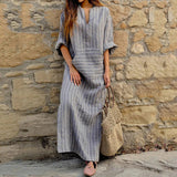 Striped Flowy Maxi Dress