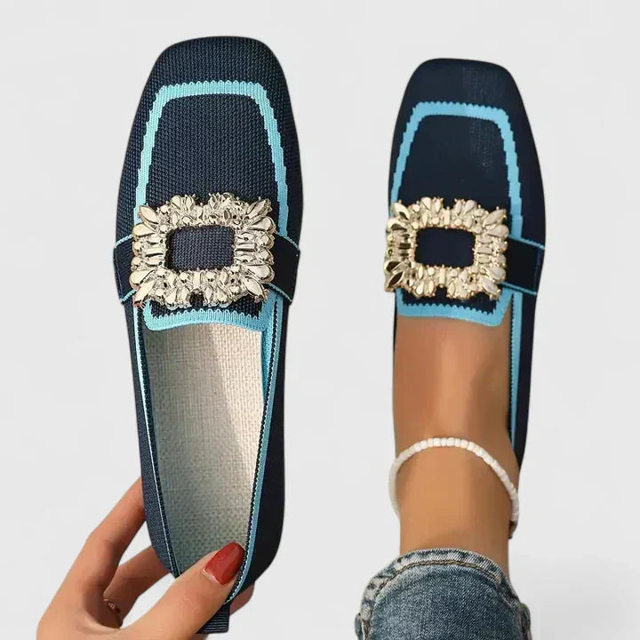 Cushioned Orthopedic Loafers - Blue