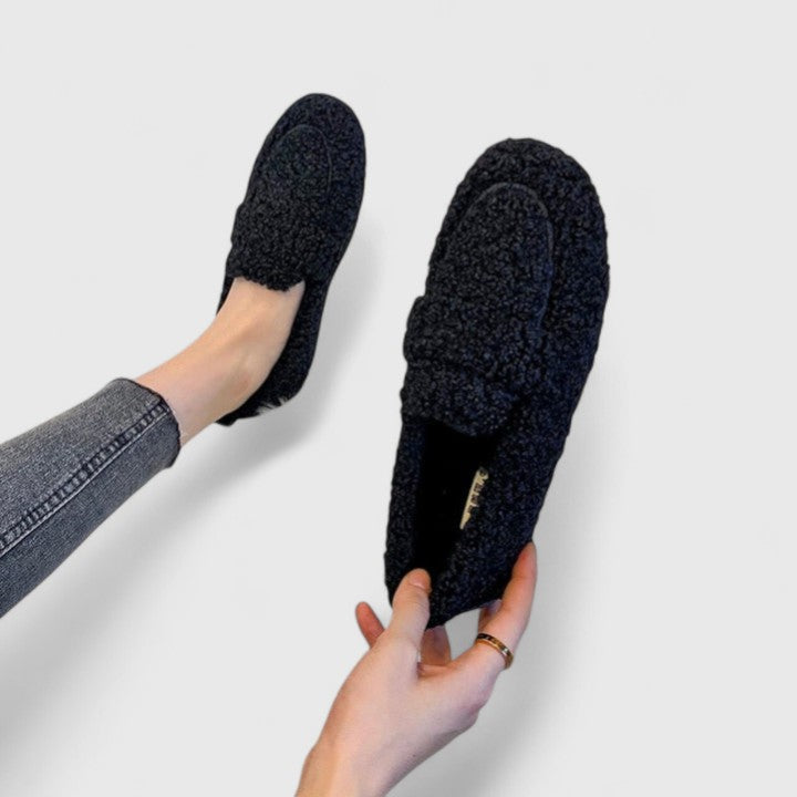 Women's Solange Warm Lined Slip On Loafer Black