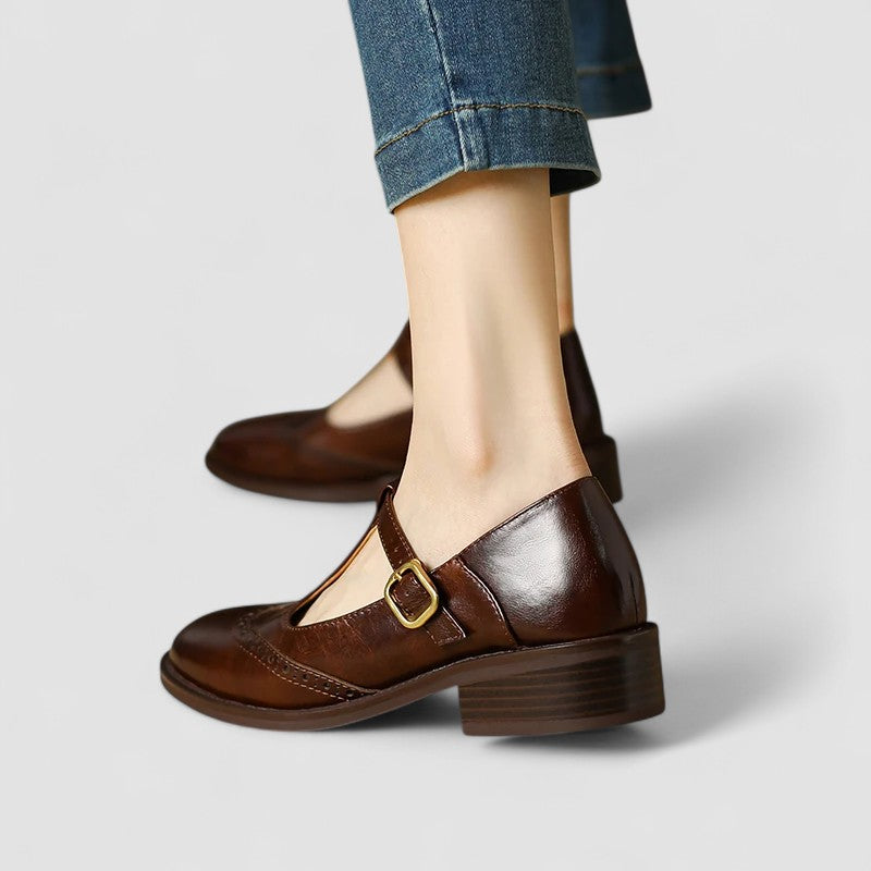 Casual Everyday Mary Janes - Brown