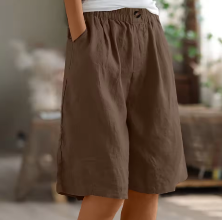 Relaxed Comfort Shorts - Brown