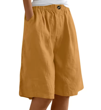 Relaxed Comfort Shorts - Earthy Yellow