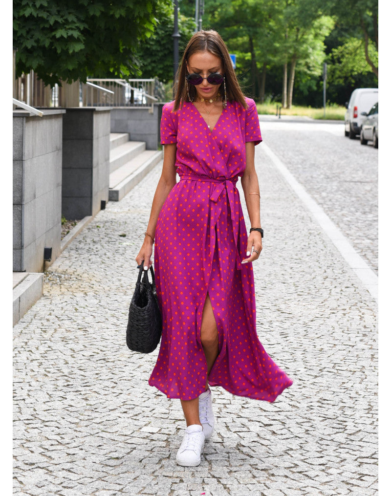 Effortless Floral Dress - Red