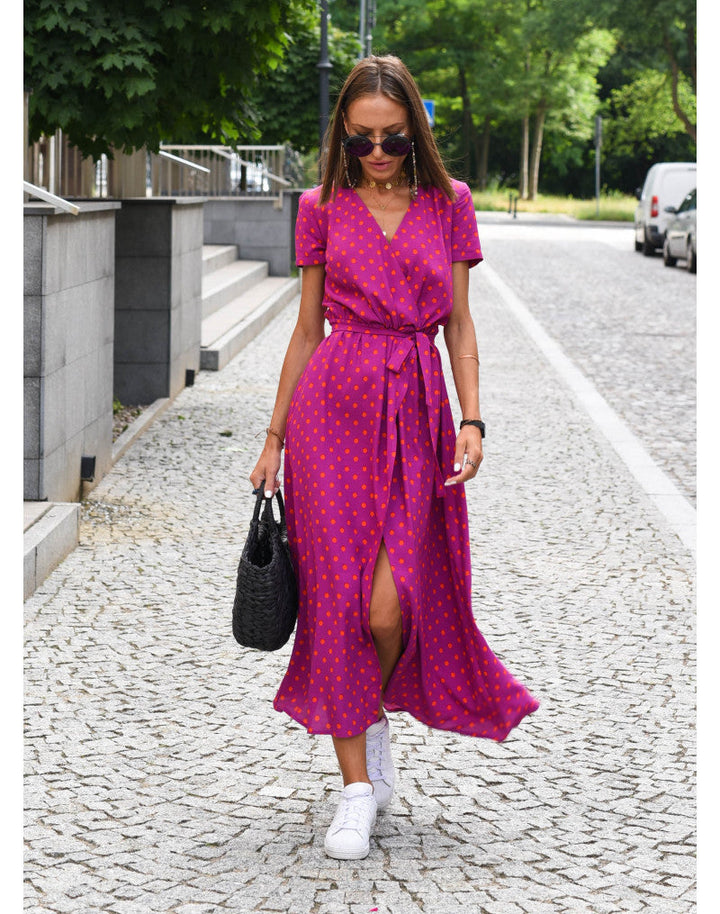 Effortless Floral Dress - Red