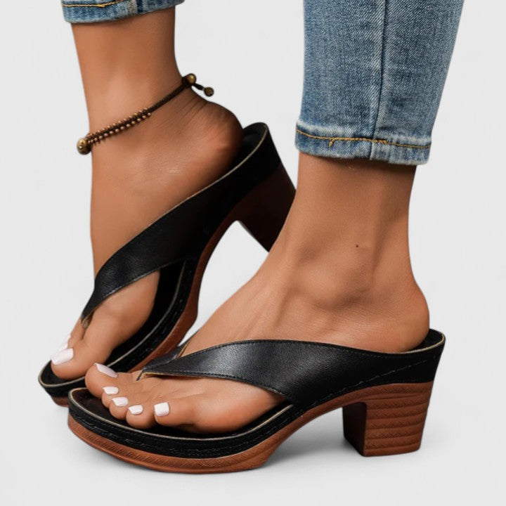 Ergonomic Comfort Heels - Black