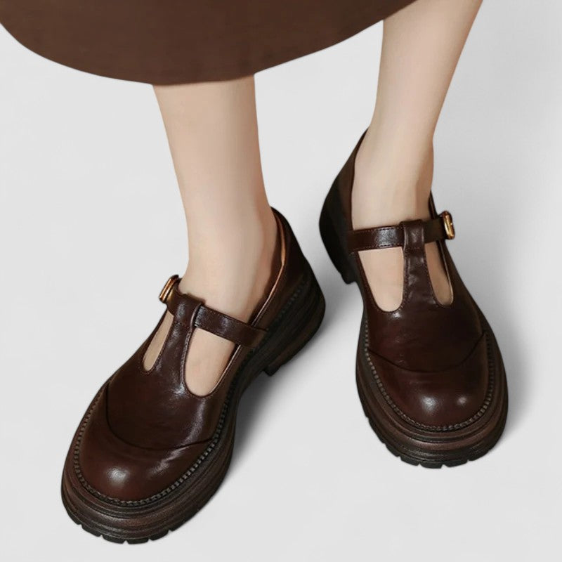 Orthopedic Mary Jane Shoes with Strap