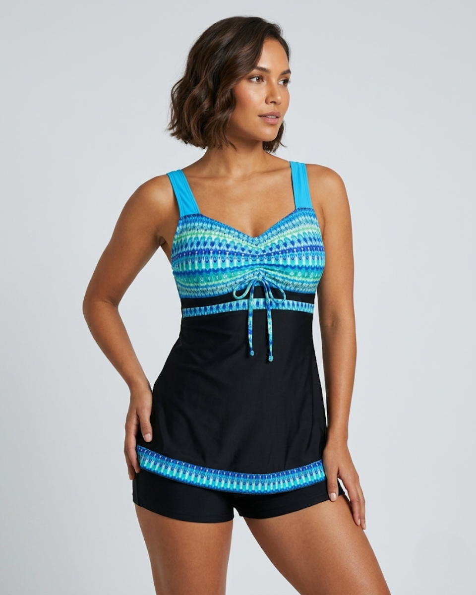 Sleeveless One-Piece Swimsuit