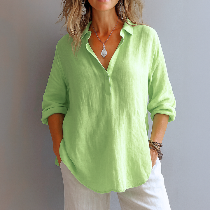Stylish V-Neck Blouse