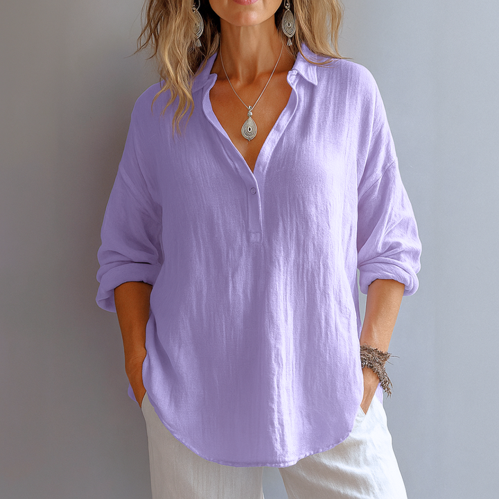 Stylish V-Neck Blouse