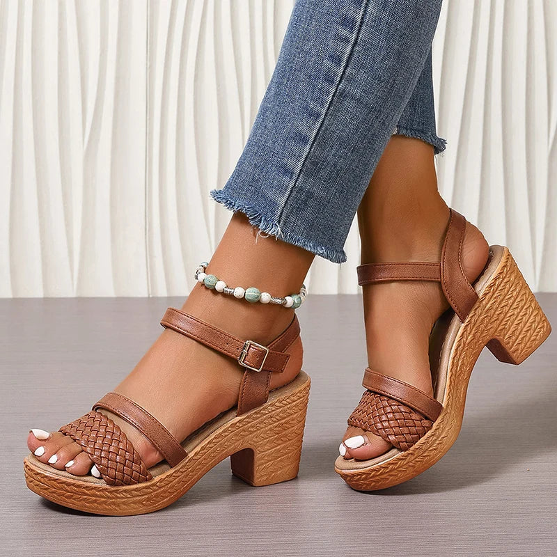 Woven Platform Sandals