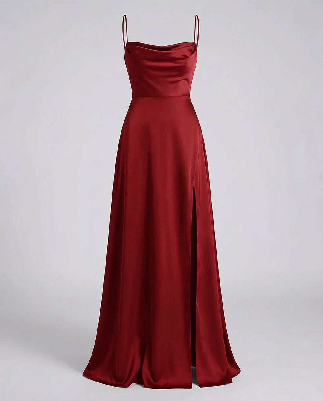 Burgundy homecoming maxi dress product view