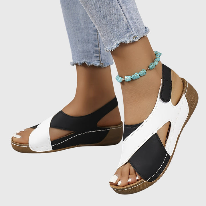 Orthopedic Ankle-Strap Comfort Sandals - Black