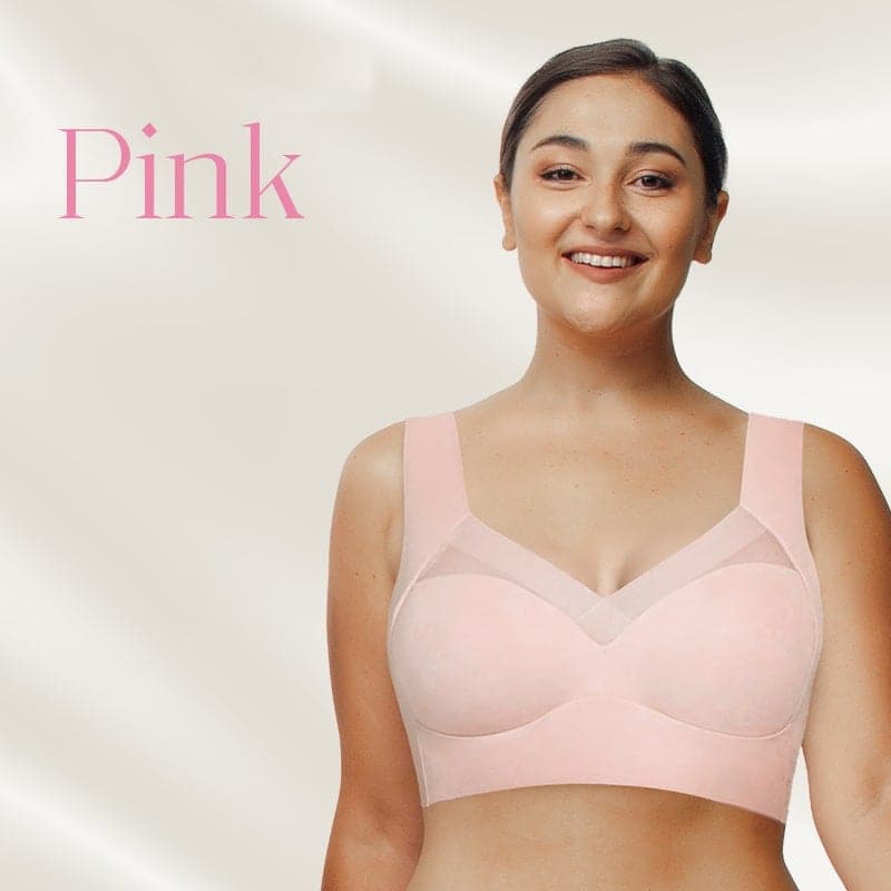 Women's wireless push-up bra two-pack in pink