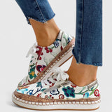 Floral Print Orthopedic Slip-On Shoes
