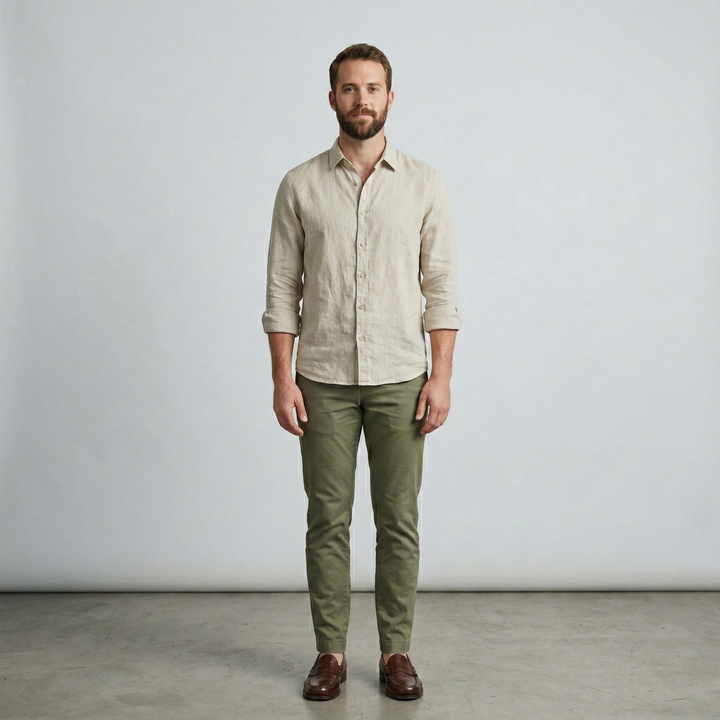 Ethan - Linen Blouse Modern Essential
