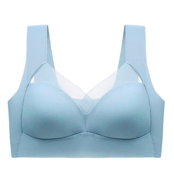 Women's wireless push-up bra two-pack in blue