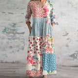 Elegant Retro Maxi Dress